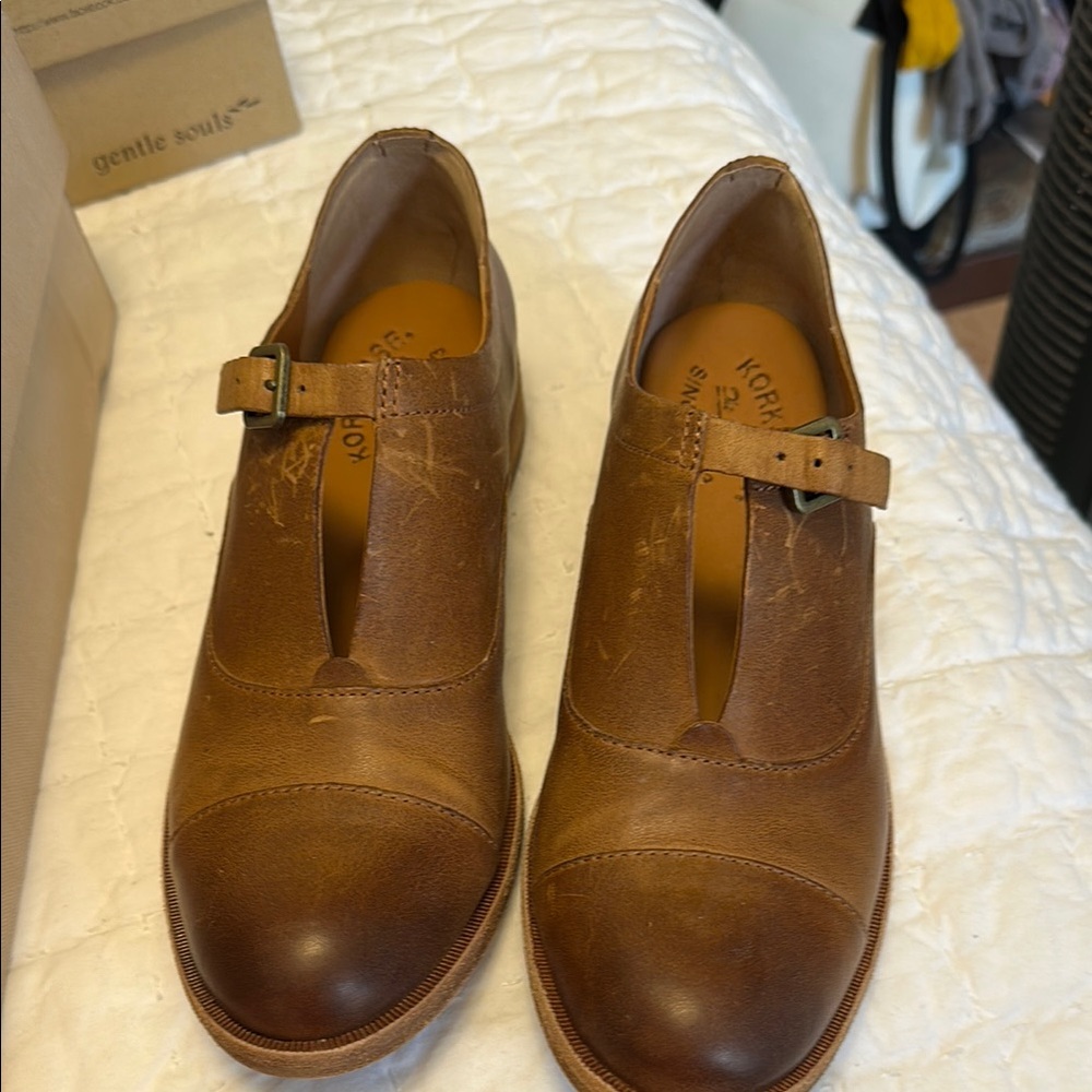 Kork-Ease Women's Brown Leather Shoes